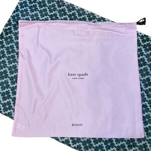 Kate Spade satin 18” x 17” drawstring dust bag